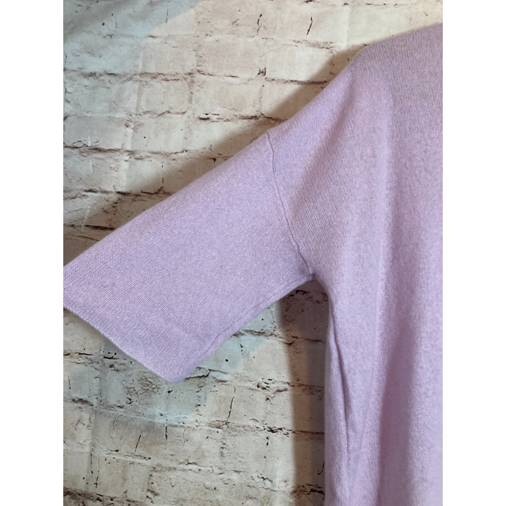 Demylee NY Cashmere Sweater Women XS Oversized Lilac Purple Soft Girl Boxy Tunic - Picture 4 of 14